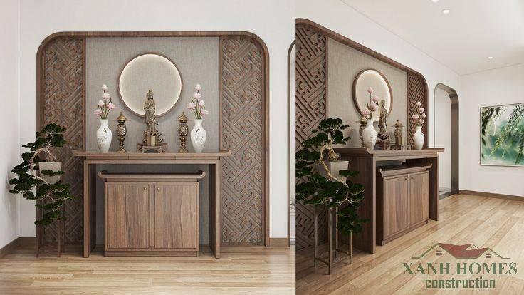 Màu sắc và trang trí phòng thờ: tinh tế, trang nhã, bền cảm xúc