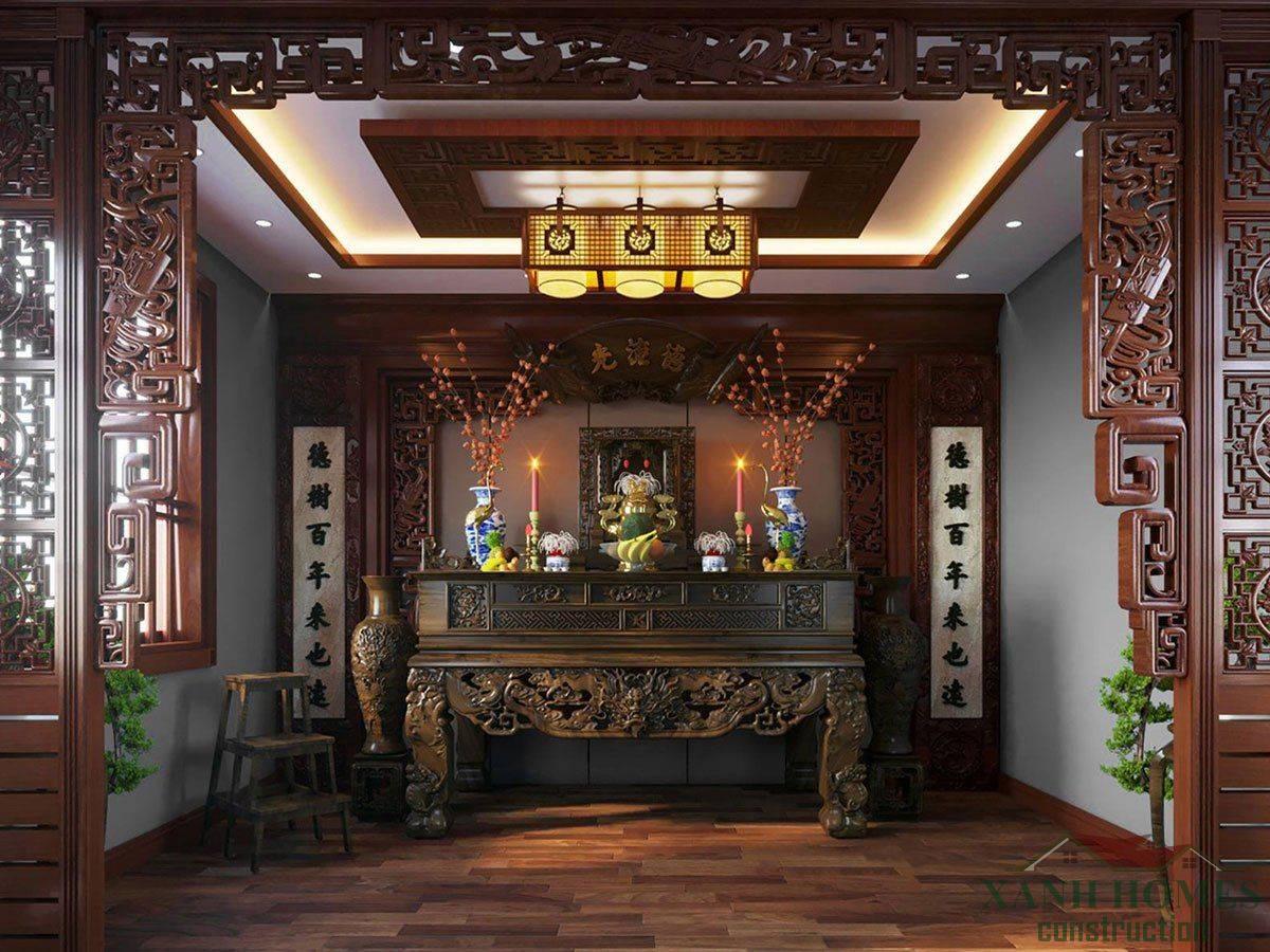 Thiết kế phòng thờ đẹp: chuẩn phong thủy, tinh tế và trang nhã