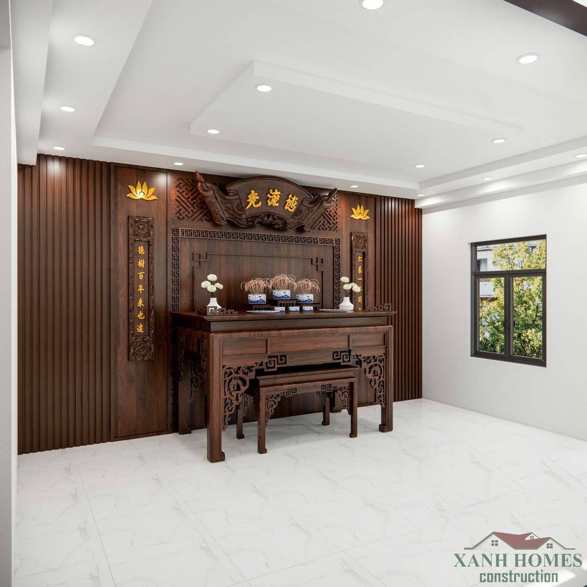 Thiết kế phòng thờ hiện đại cho nhà phố: tinh gọn và trang nghiêm