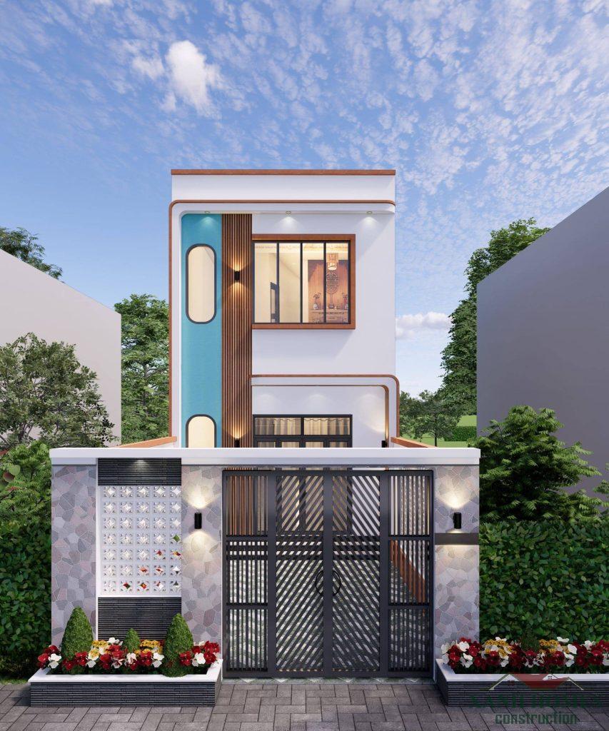 Mẫu Biệt Thự Mini 2 Tầng Có Gara Sân Vườn Đẹp