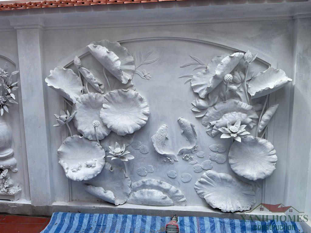 Quá trình xây dựng nội thất phòng thờ tâm linh của Sư Thầy ở Phú Xuyên