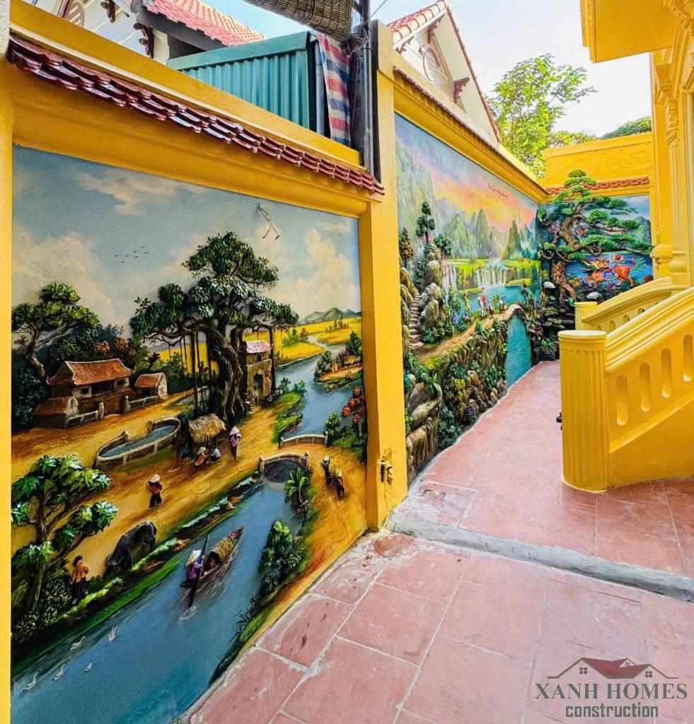 Quá trình xây dựng nội thất phòng thờ tâm linh của Sư Thầy ở Phú Xuyên