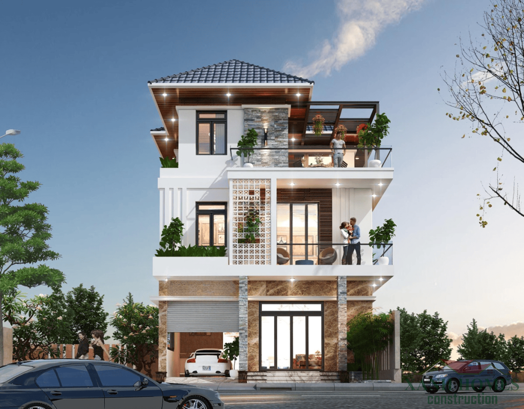 Biệt thự mái thái 2-3 tầng Tuyệt đẹp, Sang trọng