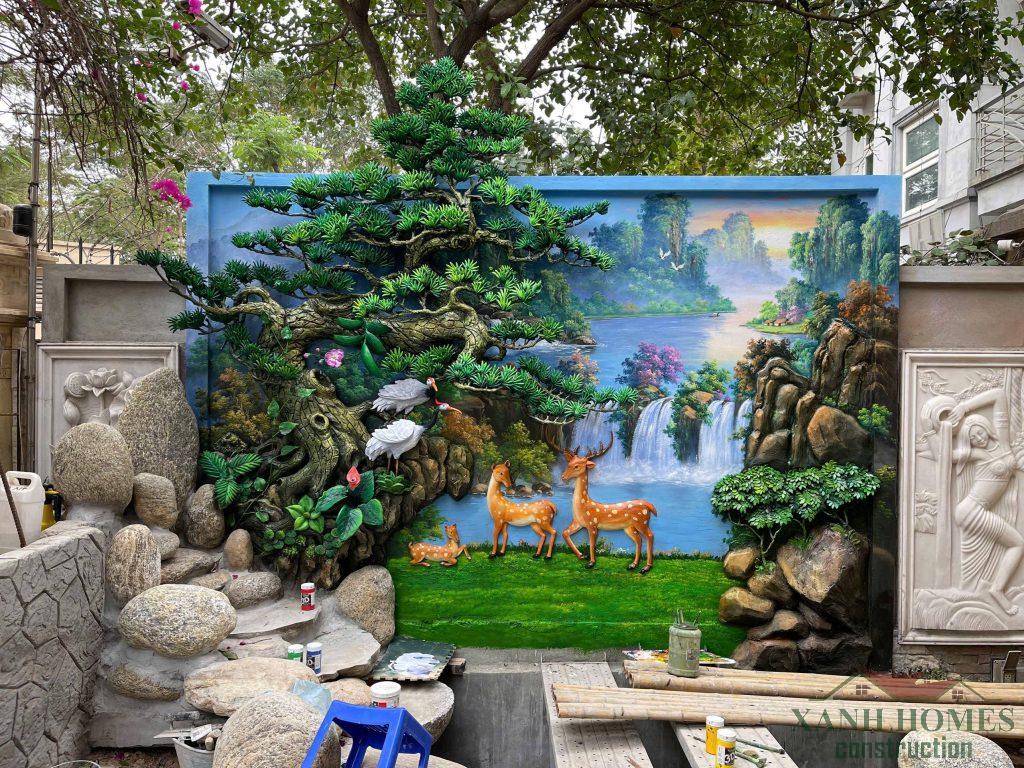 Quá trình xây dựng nội thất phòng thờ tâm linh của Sư Thầy ở Phú Xuyên