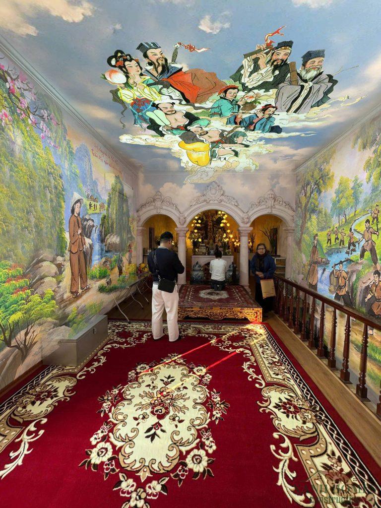 Quá trình xây dựng nội thất phòng thờ tâm linh của Sư Thầy ở Phú Xuyên