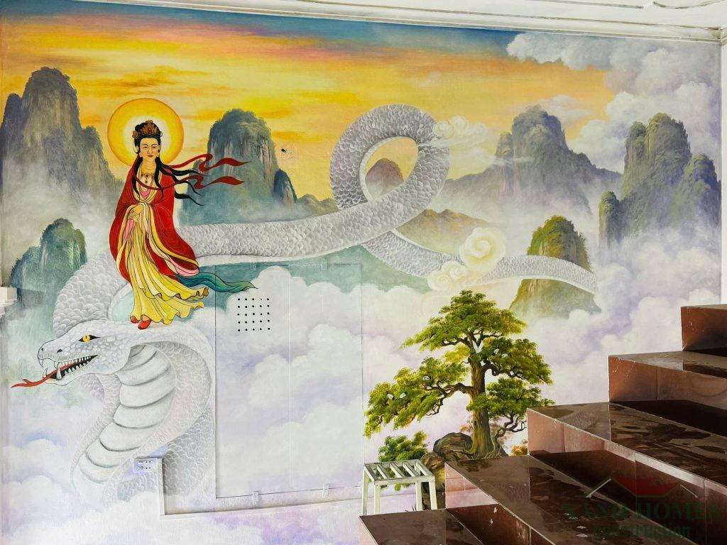 Quá trình xây dựng nội thất phòng thờ tâm linh của Sư Thầy ở Phú Xuyên