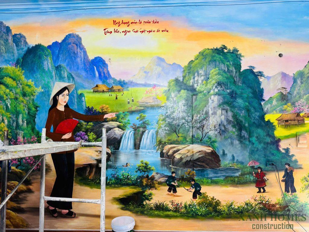 Quá trình xây dựng nội thất phòng thờ tâm linh của Sư Thầy ở Phú Xuyên