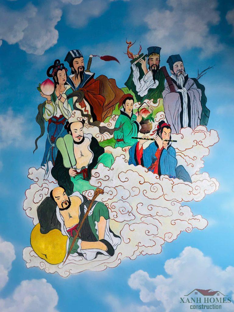 Quá trình xây dựng nội thất phòng thờ tâm linh của Sư Thầy ở Phú Xuyên