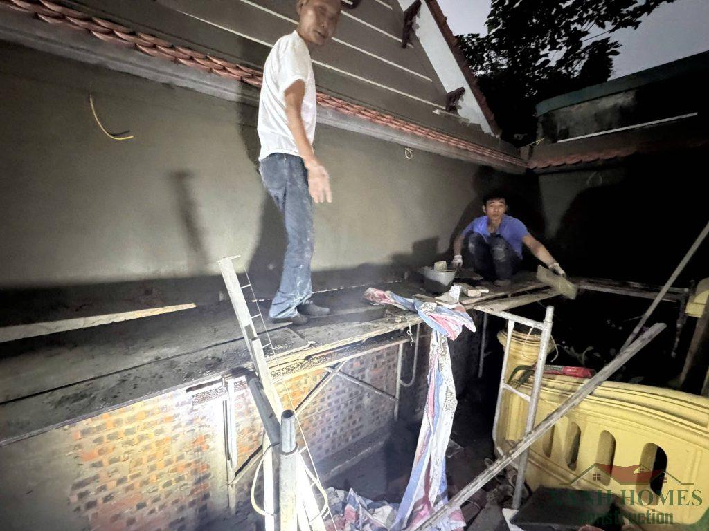 Quá trình xây dựng nội thất phòng thờ tâm linh của Sư Thầy ở Phú Xuyên