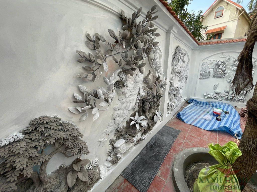 Quá trình xây dựng nội thất phòng thờ tâm linh của Sư Thầy ở Phú Xuyên