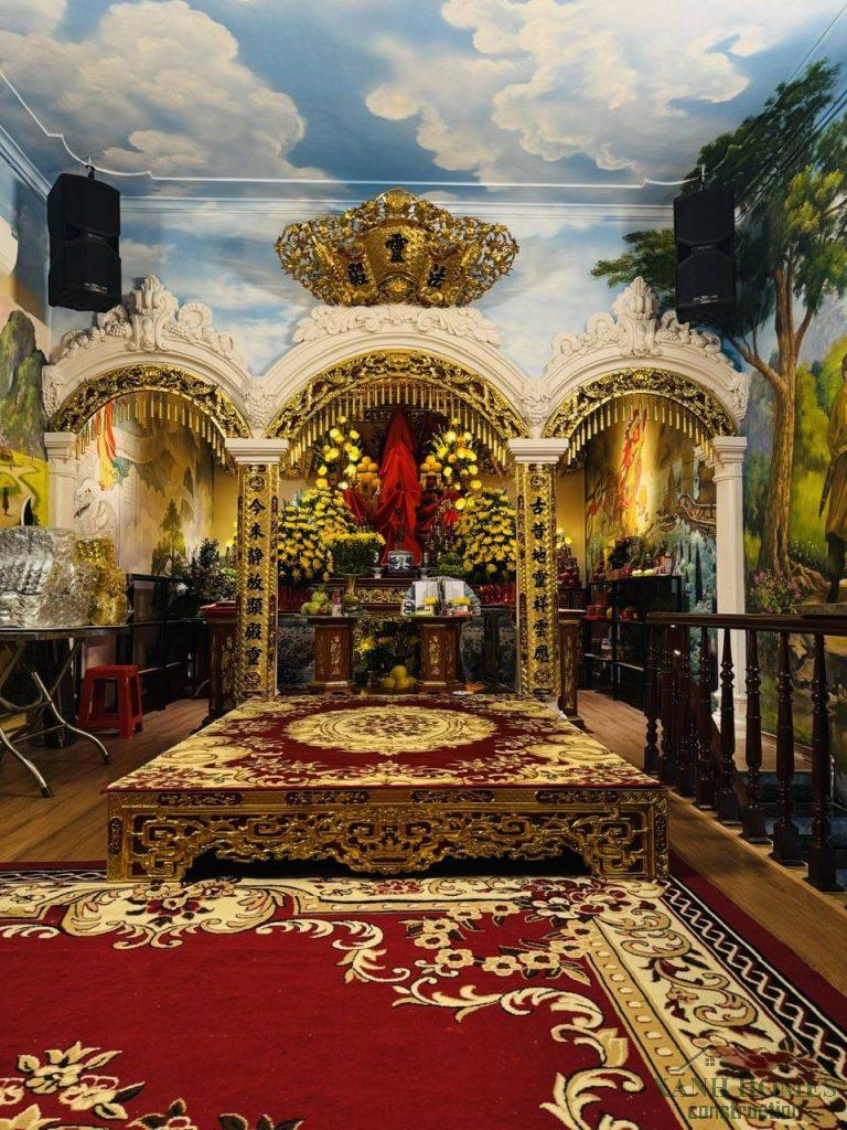 Quá trình xây dựng nội thất phòng thờ tâm linh của Sư Thầy ở Phú Xuyên