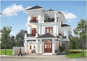 Biệt thự mái thái 2-3 tầng tuyệt đẹp của XanhHomes — Thiết kế sang trọng