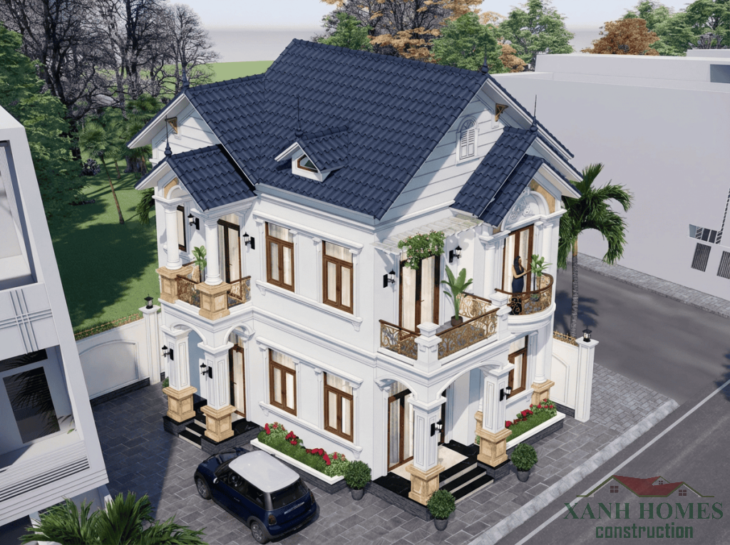 Biệt thự mái thái 2-3 tầng thiết kế độc đáo từ XanhHomes, mang đến sự hài hòa tuyệt vời giữa kiến trúc và thiên nhiên cho gia đình bạn