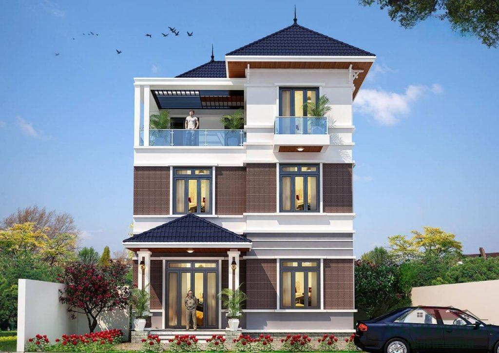 XanhHomes biệt thự mái thái 2-3 tầng thiết kế thi công trọn gói, mẫu mới tối ưu công năng, bản vẽ chi tiết, dự toán chi phí minh bạch.