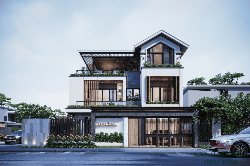 Biệt thự mái thái 2-3 tầng XanhHomes thiết kế tinh tế tối ưu không gian sống rộng rãi tiện nghi