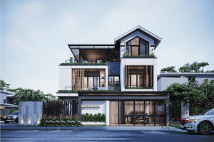 Biệt thự mái thái 2-3 tầng XanhHomes thiết kế tinh tế tối ưu không gian sống rộng rãi tiện nghi