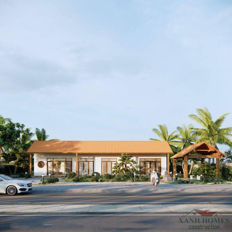 Biệt thự vườn 1 tầng XanhHomes – kiến trúc thân thiện môi trường, tận dụng ánh sáng, sân vườn kết nối dân cư, vật liệu xanh, thiết kế linh hoạt