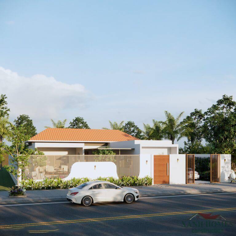 Biệt thự 1 tầng đẹp XanhHomes: Thiết kế sang trọng, tiết kiệm chi phí