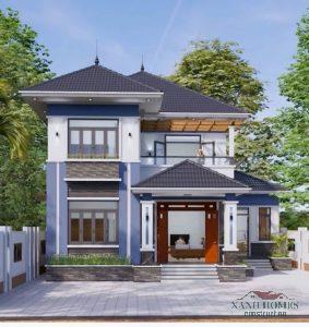 Nhà mái nhật 2 tầng đẹp XanhHomes: Bản giao hưởng kiến trúc Á Đông, thiết kế tinh tế, mang lại cuộc sống thư thái, giao hòa thiên nhiên.
