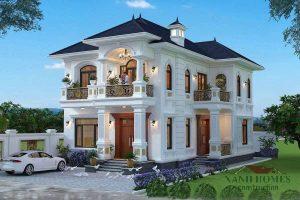 Nhà mái nhật 2 tầng đẹp XanhHomes: Thiết kế tinh tế, bố cục tối ưu, kiến tạo tổ ấm độc đáo cho gia đình.