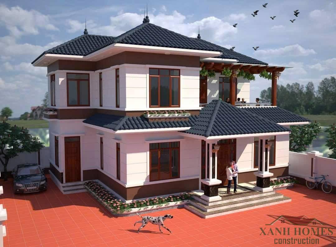 Nhà mái nhật 2 tầng đẹp độc đáo với thiết kế tinh tế mang hơi thở thiên nhiên đậm chất nghệ thuật