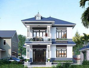 Nhà mái nhật 2 tầng đẹp dẫn dắt ánh trời xuyên suốt, kết nối vườn xanh, bố cục tạo hành lang rộng rãi cho cư dân XanhHomes yêu thiên nhiên