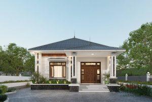 Biệt thự 1 tầng đẹp XanhHomes thiết kế sang trọng tiện nghi tiết kiệm năng lượng và hài hòa cảnh quan