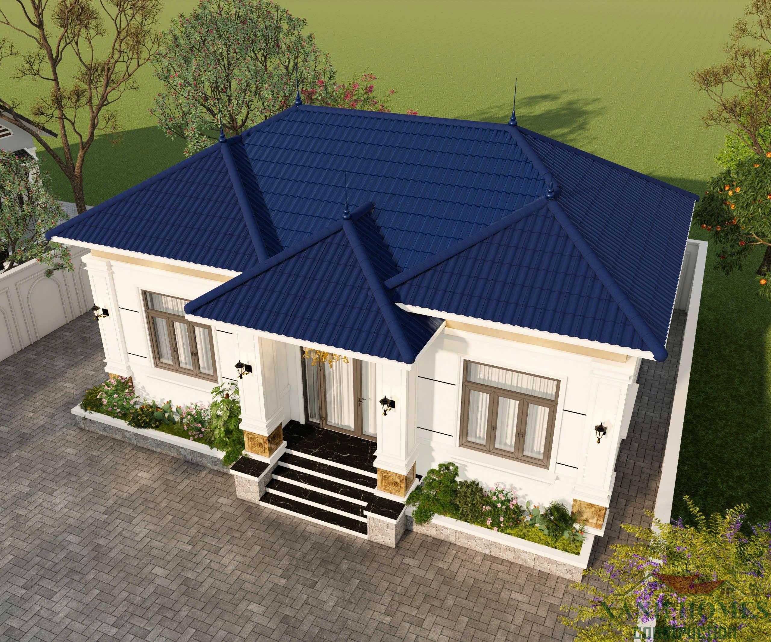 Biệt thự vườn 1 tầng XanhHomes: mẫu nhà hòa quyện thiên nhiên, sân vườn sinh thái, bếp ngoài trời, thư phòng sáng, tiết kiệm năng lượng, thiết kế linh hoạt cho gia đình