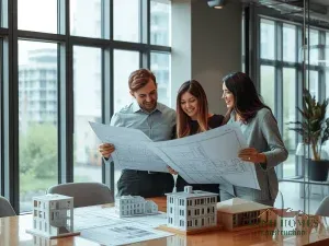 Hình ảnh nhóm chuyên gia tư vấn đầu tư chung cư mini tại Xanh Homes, quy trình từ A-Z chuyên nghiệp