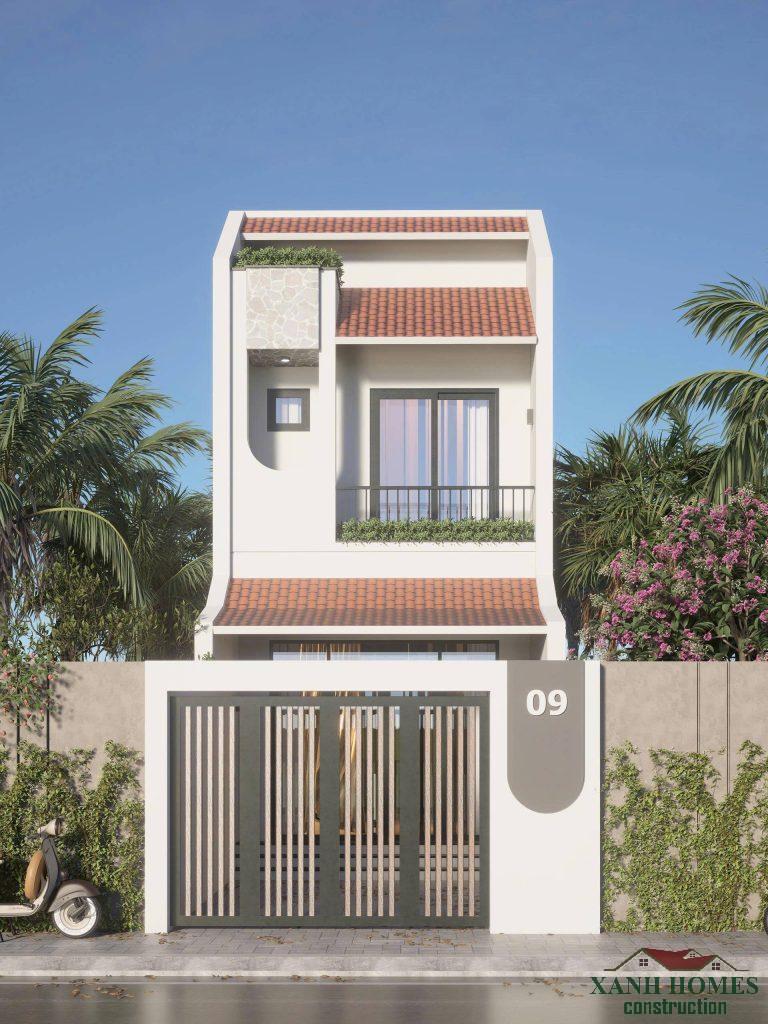 Thiết kế nhà phố 2 tầng hiện đại tại Xanhhomes