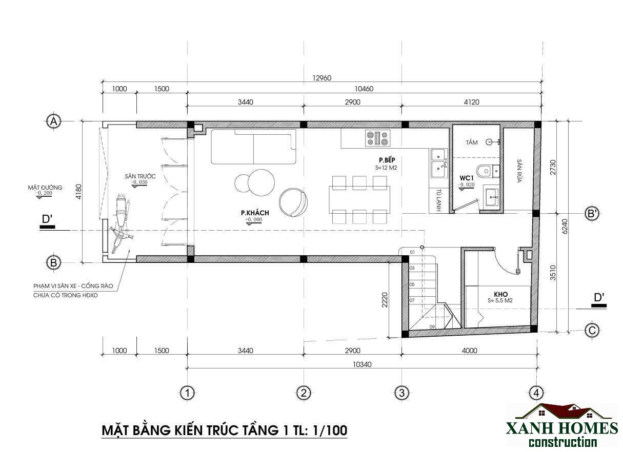 Đột Phá Không Gian Với Mẫu Nhà Ống 3 Tầng Nở Hậu Hiện Đại 6.2m Tối Ưu 3 Phòng Ngủ
