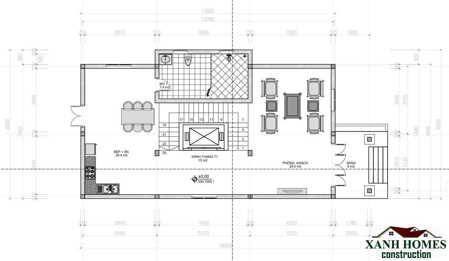 Mẫu Biệt Thự Phố Tân Cổ Điển 3 Tầng 8.2x14m Đẳng Cấp Thượng Lưu